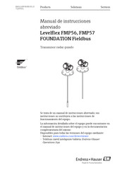 Endress+Hauser Levelflex FMP57 PROFIBUS PA Manual De Instrucciones Abreviado