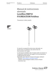 Endress+Hauser Levelflex FMP50 Manual De Instrucciones Abreviado