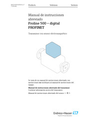 Endress+Hauser Proline 500 PROFINET Manual De Instrucciones