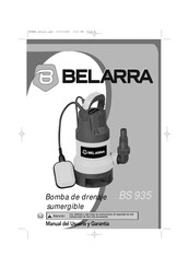 Belarra BS 935 Manual Del Usuario Y Garantía