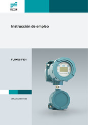 Flexim FLUXUS F831 Instrucción De Empleo