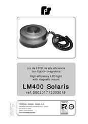 Federal Signal Solaris LM400 Manual Del Usuario