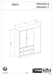 JYSK MAJA 30046016 Manual Del Usuario