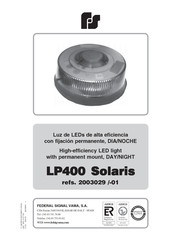 Federal Signal Solaris LP400 Manual Del Usuario