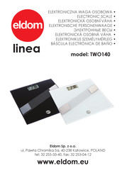 Eldom linea TWO140 Manual De Instrucciones