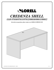 Lorell CREDENZA SHELL LLR 88011 Instrucciones De Montaje