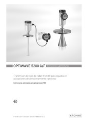 Krohne OPTIWAVE 5200 C/F Instrucciones Suplementarias