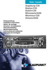 Blaupunkt Minnesota DJ30 Instrucciones De Instalación