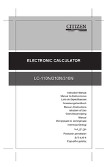 Citizen LC-110N Manual De Instrucciones