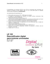 Lenz Digital plus LE 122 Manual De Instrucciones