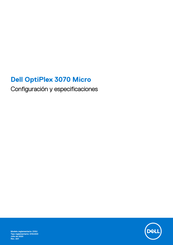 Dell OptiPlex 3070 Micro Configuración Y Especificaciones