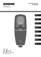 Shure PG42-USB Manual De Instrucciones