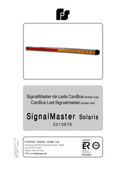 Federal Signal Solaris SignalMaster Manual Del Usuario