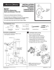 American Standard Serin TU06450X Instrucciones De Instalación
