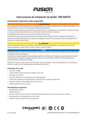 Garmin Fusion Apollo MS-RA670 Instrucciones De Instalación