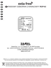 Zamel exta free ROP-02 Manual De Instrucciones