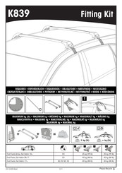 Yakima K839 Manual De Instrucciones