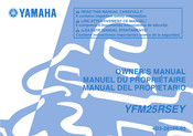 Yamaha YFM25RSEY Manual Del Propietário