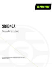 Shure SRH840A Guia Del Usuario