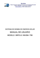 WccSolar 3SPC3.2 Manual Del Usuario