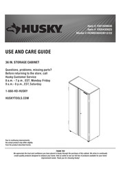 Husky 1005430623 Guía De Uso Y Cuidado