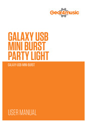 Gear4music GALAXY-USB-MINI-BURST Manual Del Usuario