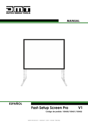 DMT Fast-Setup Screen Pro Manual Del Usuario