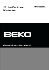 Beko MWB 2000 EX Manual De Instrucciones Del Propietario
