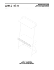 West Elm AUDREY WALL DESK Instrucciones De Ensamblaje