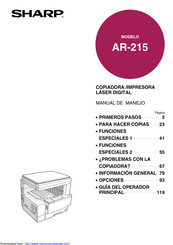 Sharp AR-215 Manual De Manejo