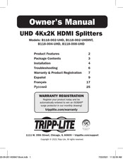 Tripp-Lite B118-002-UHD Manual Del Usuario