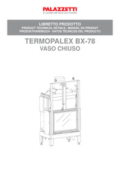 Palazzetti TERMOPALEX BX-78 VASO CHIUSO Datos Técnicos Del Producto