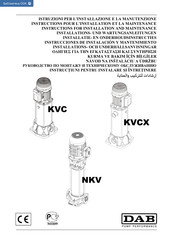 DAB NKV 20/56 Instrucciones De Instalación Y Mantenimiento