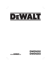 DeWalt DWEN203 Traducido De Las Instrucciones Originales