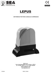 SEA LEPUS 1600 Manual Del Usuario