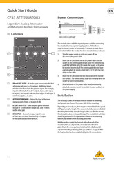 Behringer CP35 Guia De Inicio Rapido