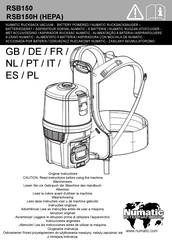 Numatic RSB150 Instrucciones Originales