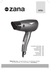 Eldom zana HT81 Manual De Instrucciones