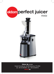 Eldom perfect juicer PJ450 Manual De Instrucciones