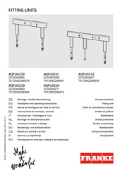 Franke AQFU0234 Instrucciones De Montaje Y Servicio