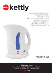 Eldom kettly IC120 Manual De Instrucciones