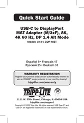 Tripp-Lite U444-3DP-MST Guia De Inicio Rapido