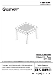 Costway HW64630 Manual Del Usuario