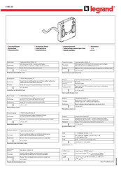 Legrand 0 883 32 Guia De Inicio Rapido