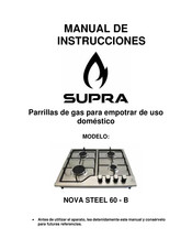 Supra NOVA STEEL 60 - B Manual De Instrucciones