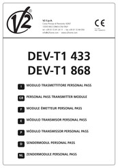 V2 DEV-T1 433 Manual De Instrucciones