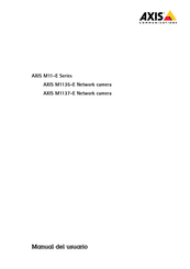 Axis Communications M1137-E Serie Manual Del Usuario