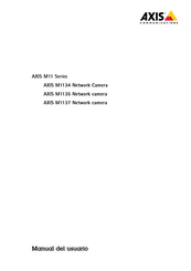 Axis Communications M1137 Manual Del Usuario