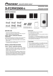 Pioneer S-FCRW2900-S Manual De Uso