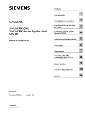 Siemens SINUMERIK ONE OPC UA Manual De Configuración